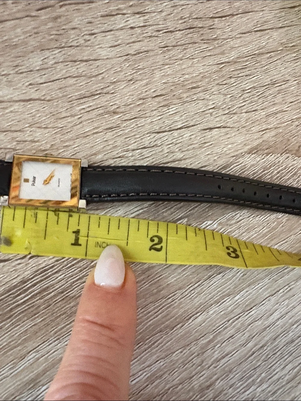 Pulsar Watch: Two-Tone Dial Silver and Gold  Leather Band Vintage 90’s